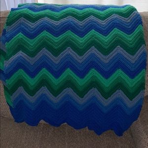 Vintage Handmade Crochet Afgan Blanket